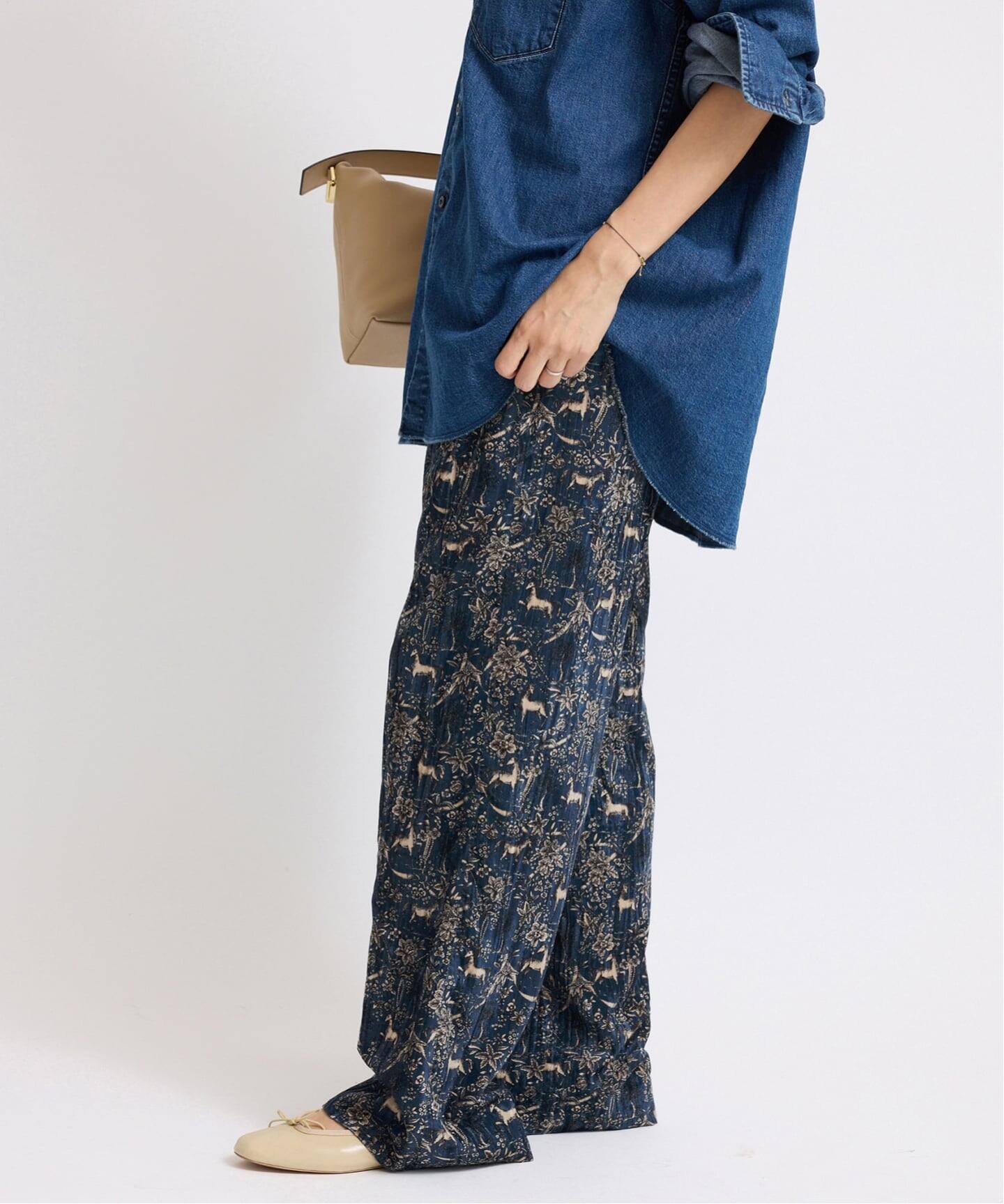 COUTURE D'ADAM/クチュールドアダム 別注 ベルべットイージーパンツ