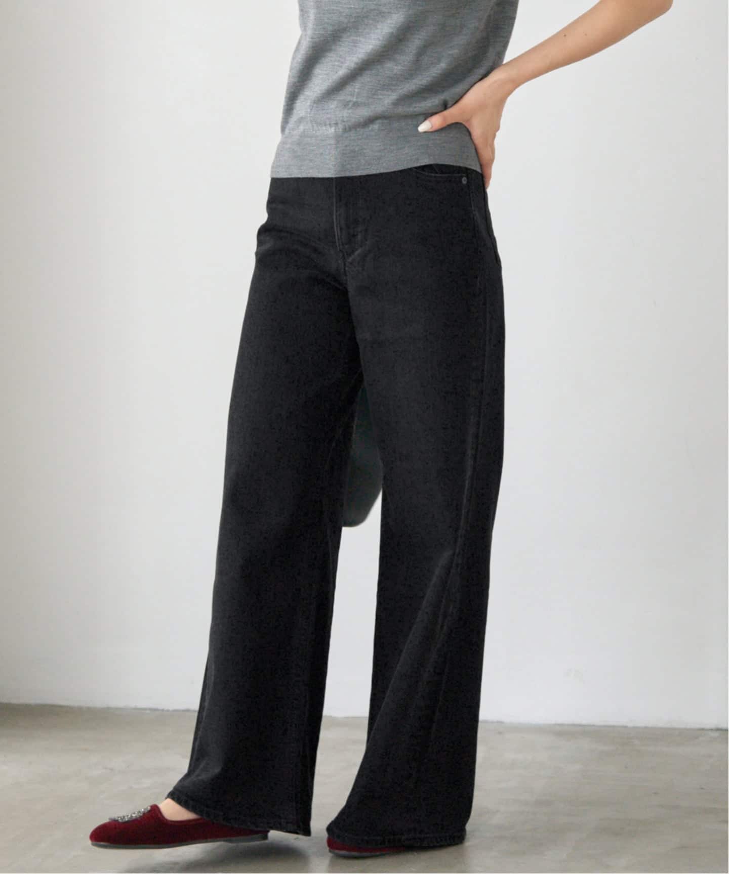 【極美品】イエナ YANUK ヤヌーク別注フレアパンツ　23 フレアデニム 予約》YANUK/ヤヌーク 別注 Wide Flare ワイドフレアデニム