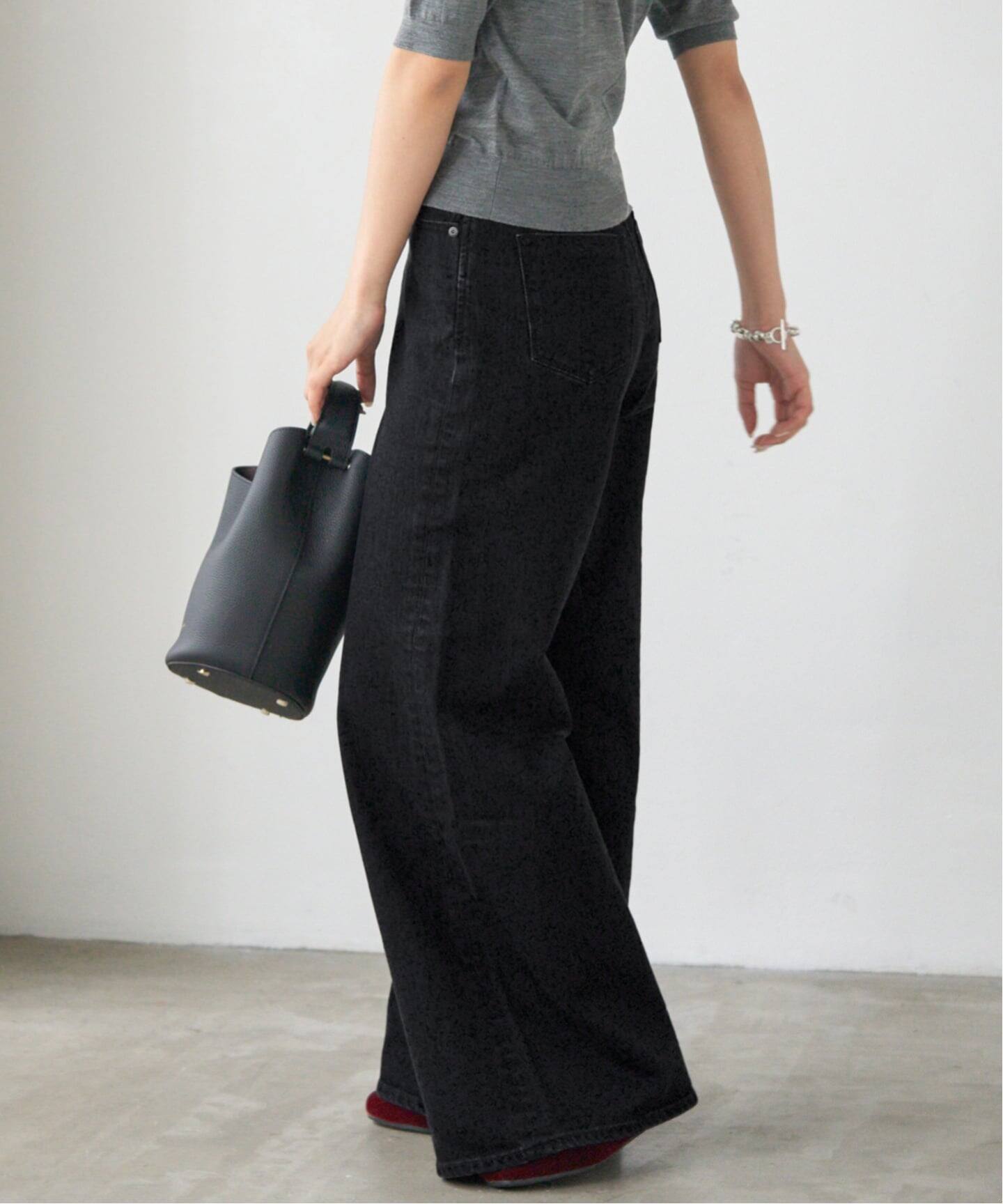 【極美品】イエナ YANUK ヤヌーク別注フレアパンツ　23 フレアデニム 予約》YANUK/ヤヌーク 別注 Wide Flare ワイドフレアデニム