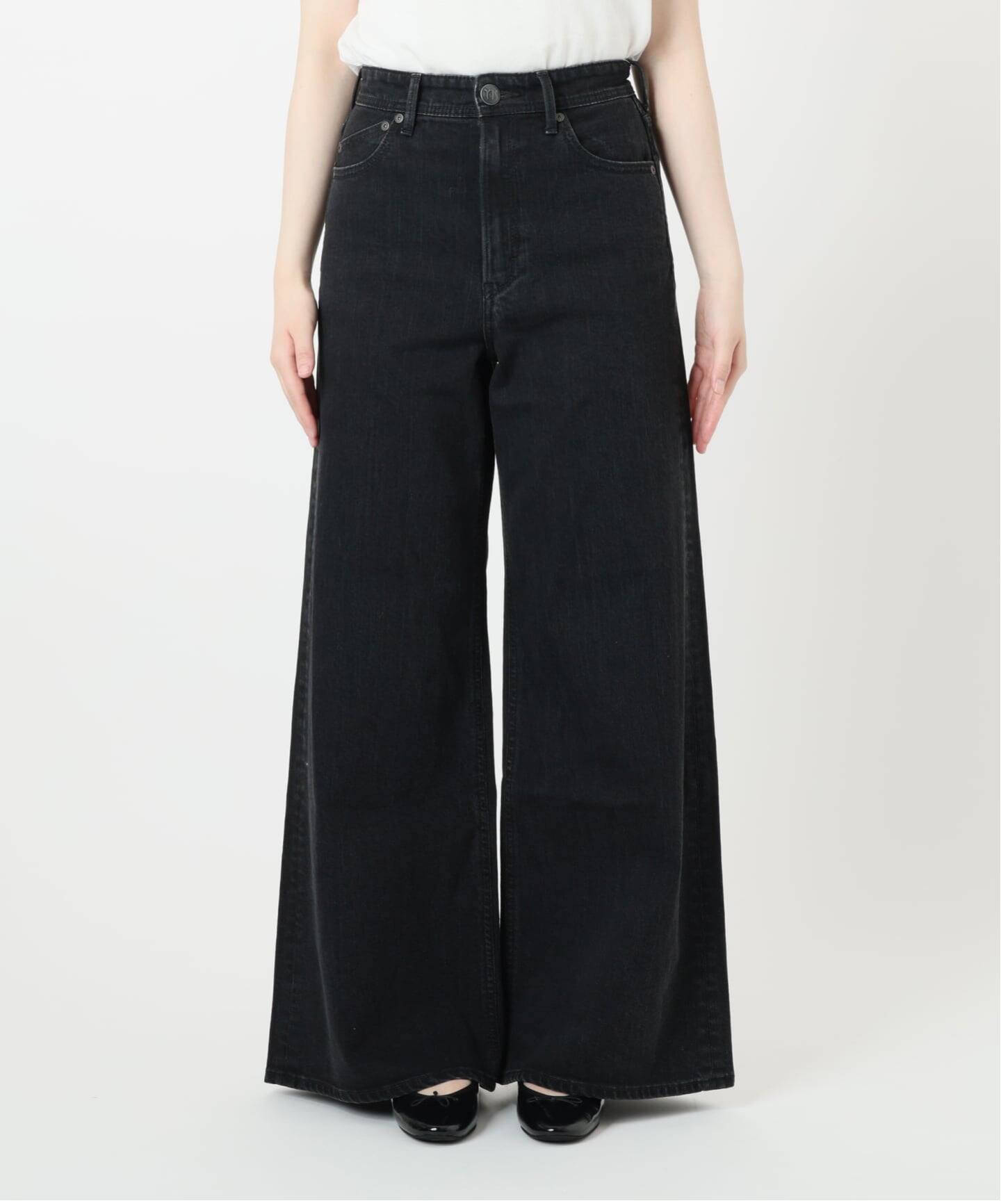 【極美品】イエナ YANUK ヤヌーク別注フレアパンツ　23 フレアデニム 予約》YANUK/ヤヌーク 別注 Wide Flare ワイドフレアデニム