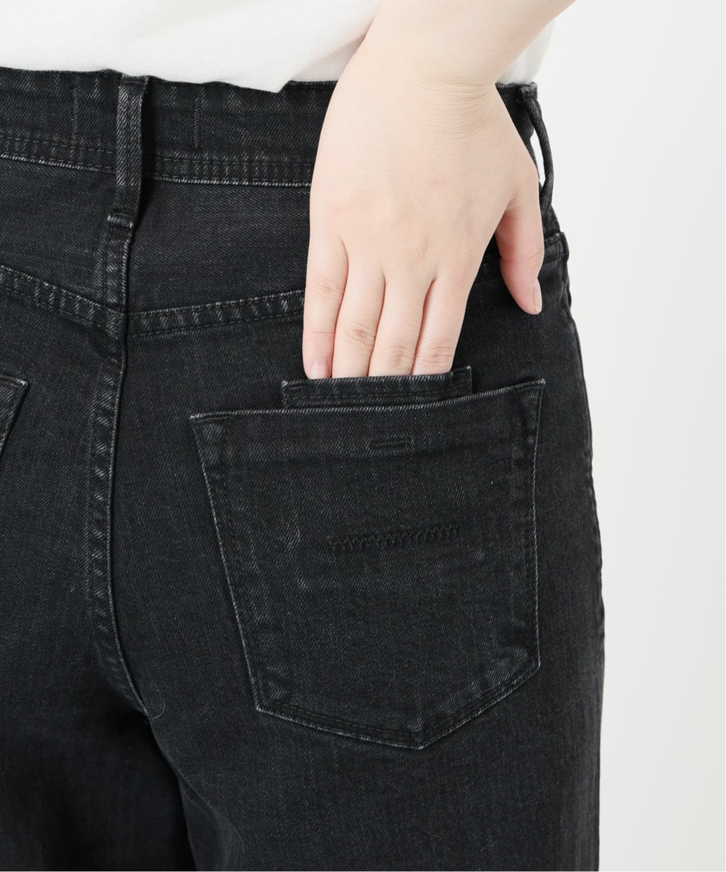 YANUK ヤヌーク　ワイドフレア ブラック　デニムパンツ 予約》YANUK/ヤヌーク 別注 Wide Flare ワイドフレアデニム