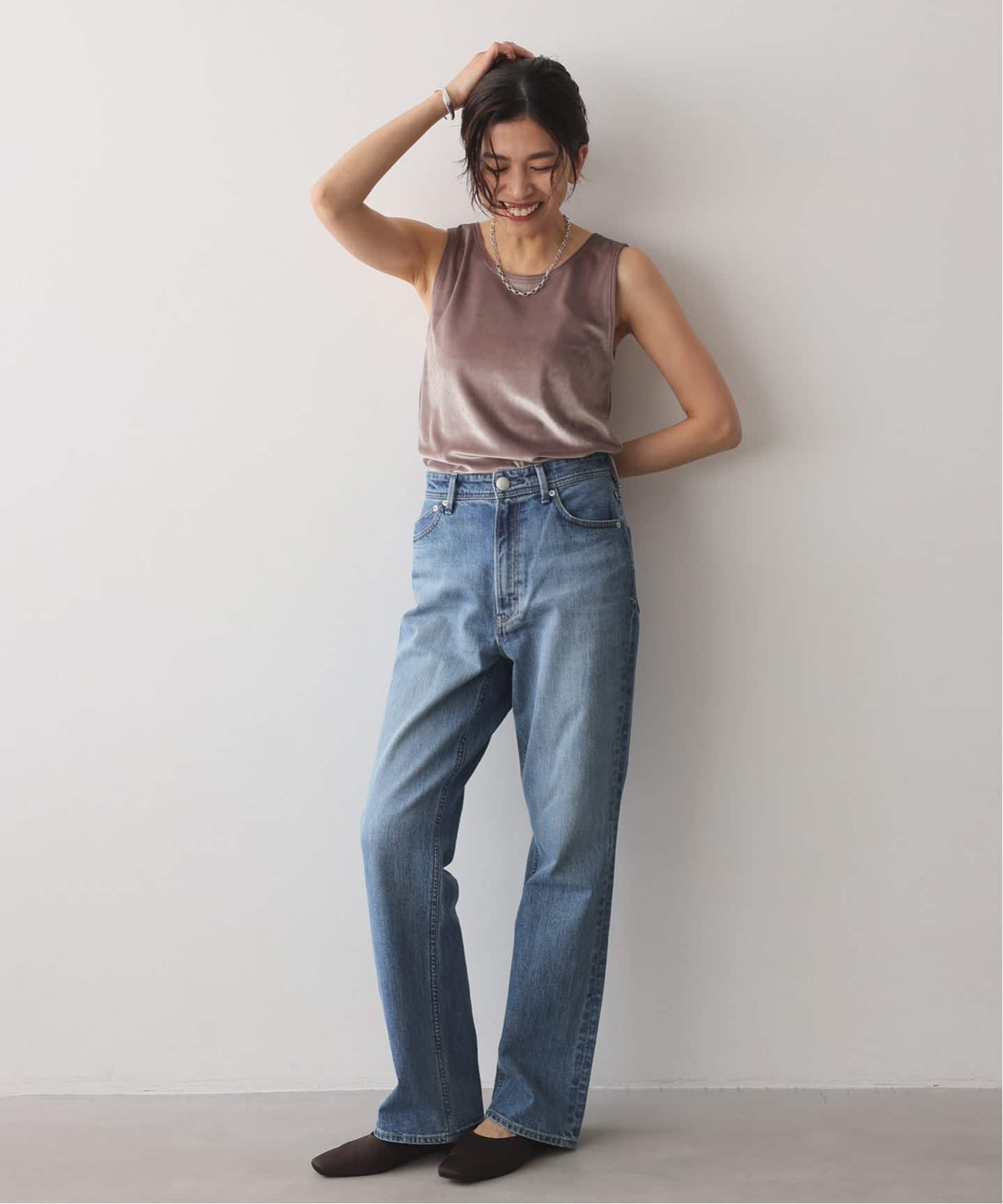 美品　ヤヌーク PREMIUM2 ストレート　LOUISE デニムパンツ　22 PREMIUM2Low Rise ストレート 