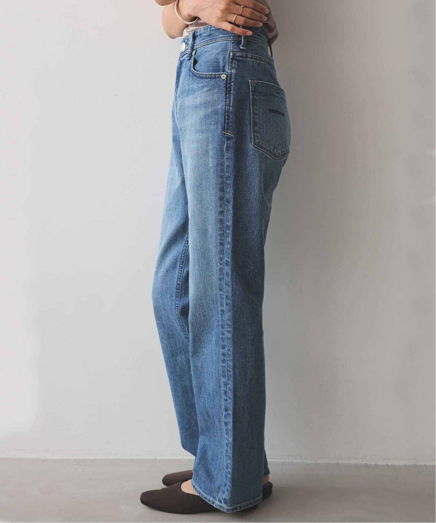 YANUK IENA LOUISE 23 ヤヌーク カットオフ　デニムパンツ IENA（イエナ）の「【YANUK/ヤヌーク】別注 LOUISE カットオフ