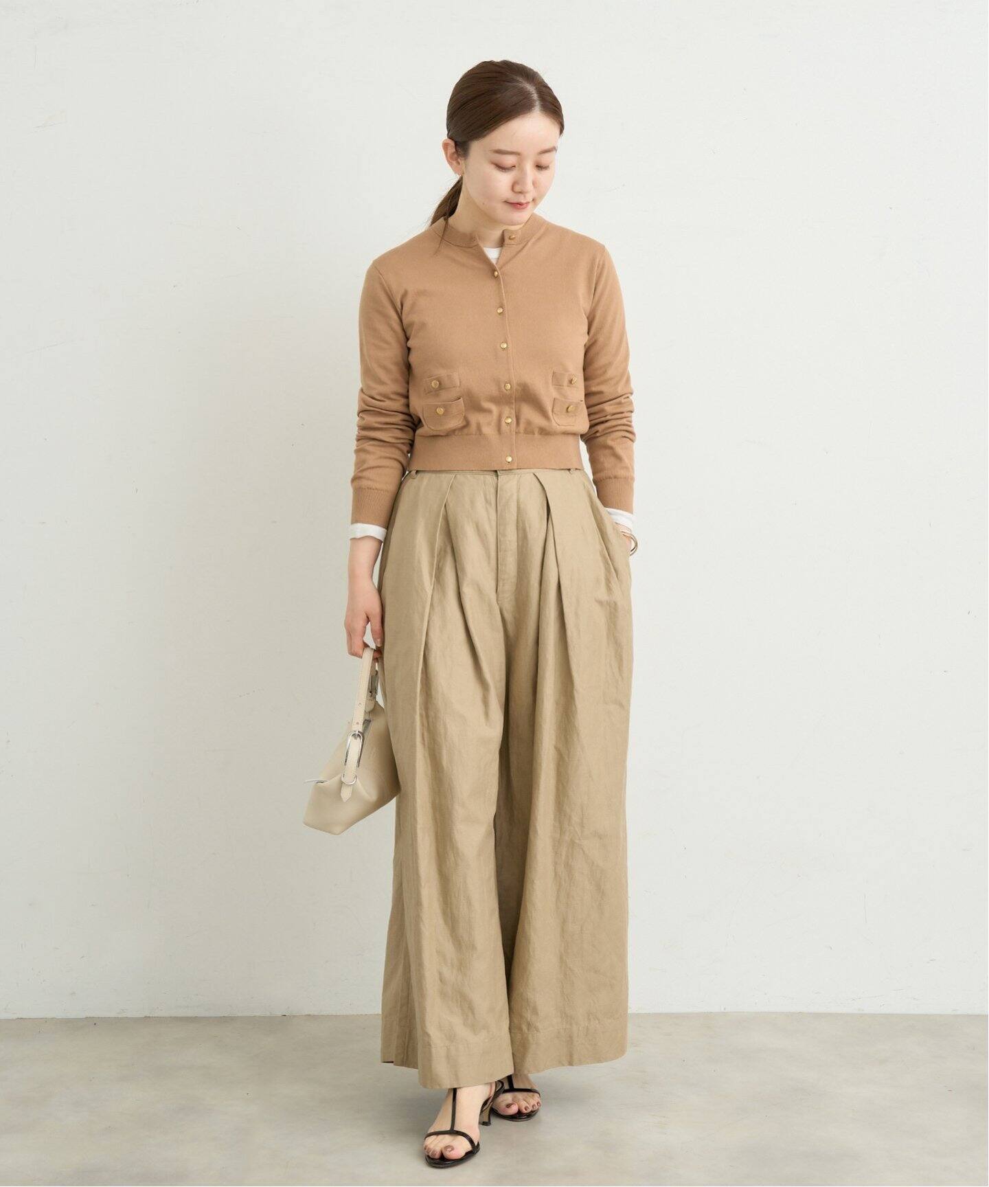 enrica/エンリカ コットンリネンワイドパンツ（その他パンツ）｜IENA