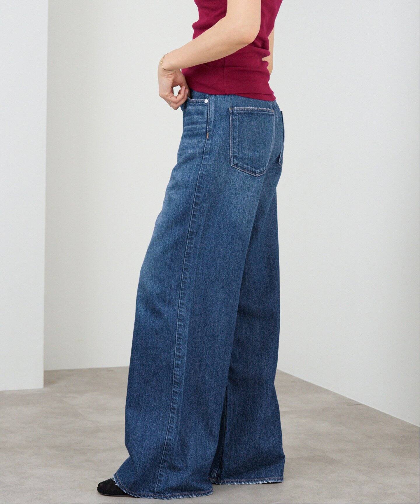 IENAアッパーハイツTHE TAYLORワイドフレアデニム イエナ アッパー