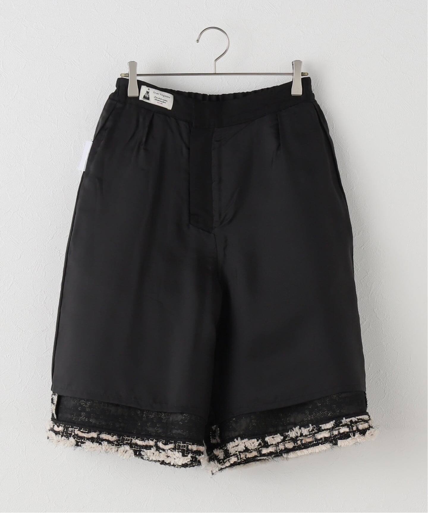 leur logette/ルールロジェット glam tweed short pants パンツ 05418