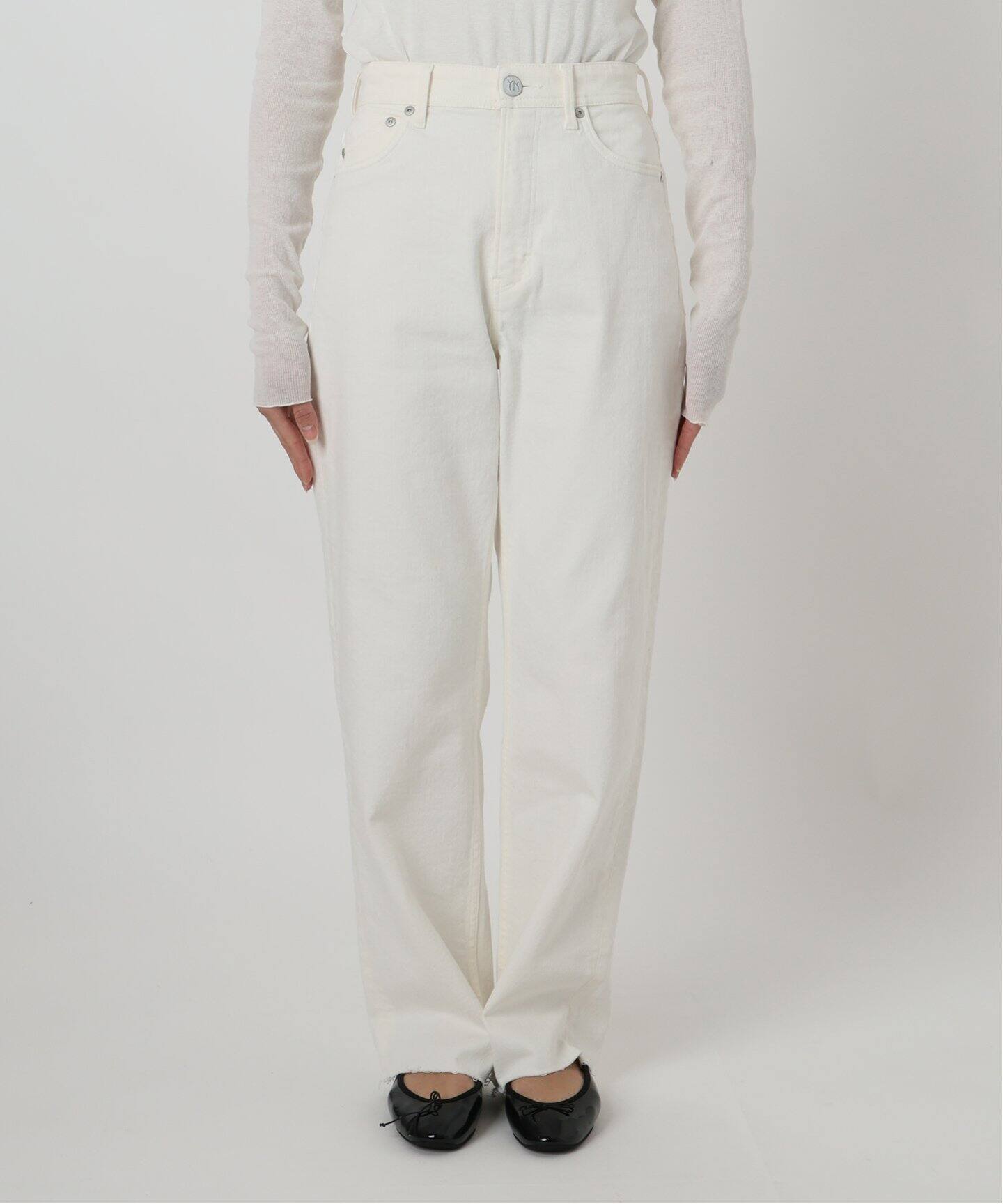 YANUK/ヤヌーク 別注 LEA ストレートホワイトデニム（デニムパンツ  