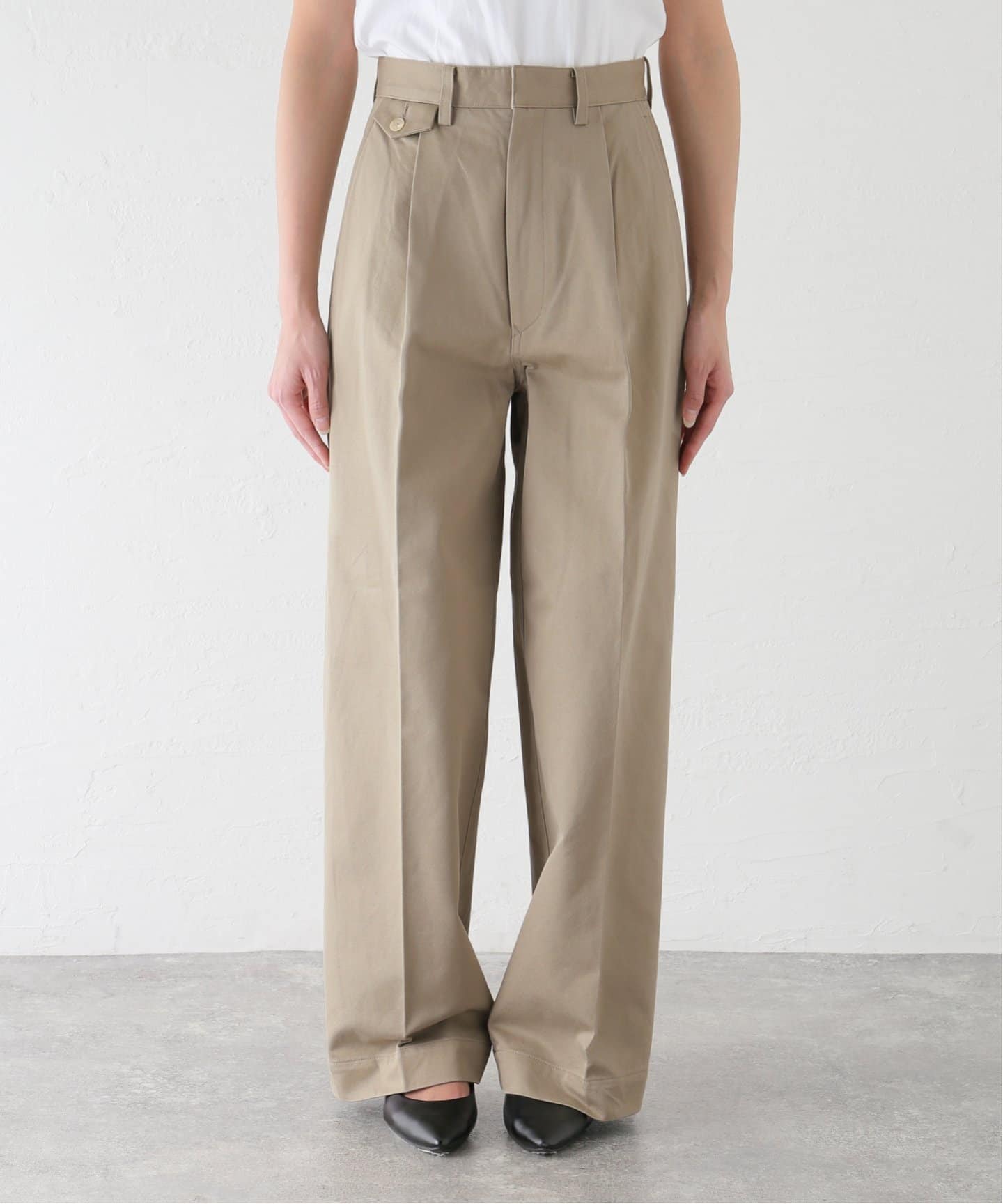 AURALEE/オーラリー WASHED FINX CHINO ONE-TUCK PANTS パンツ A25SP05FC