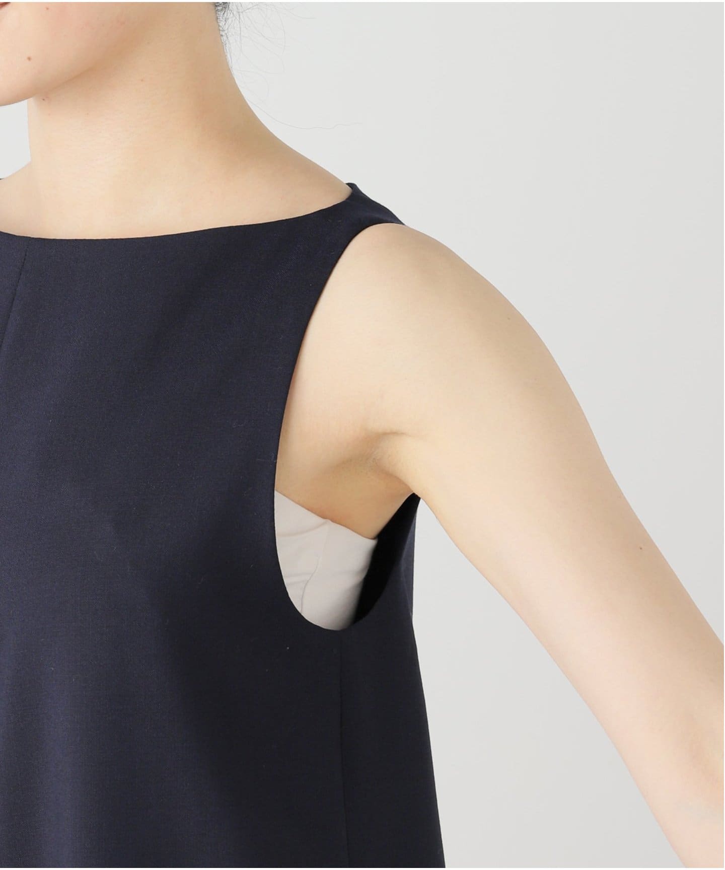 MADISONBLUE/マディソンブルー BOAT NECK COMBINAISON W TROP