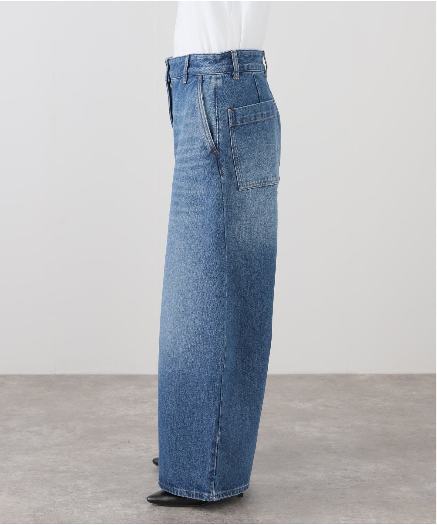 スタジオニコルソン 52-10-741021 wide crop pant STUDIO NICHOLSON(スタジオ ニコルソン)のWIDE CROP PANT通販