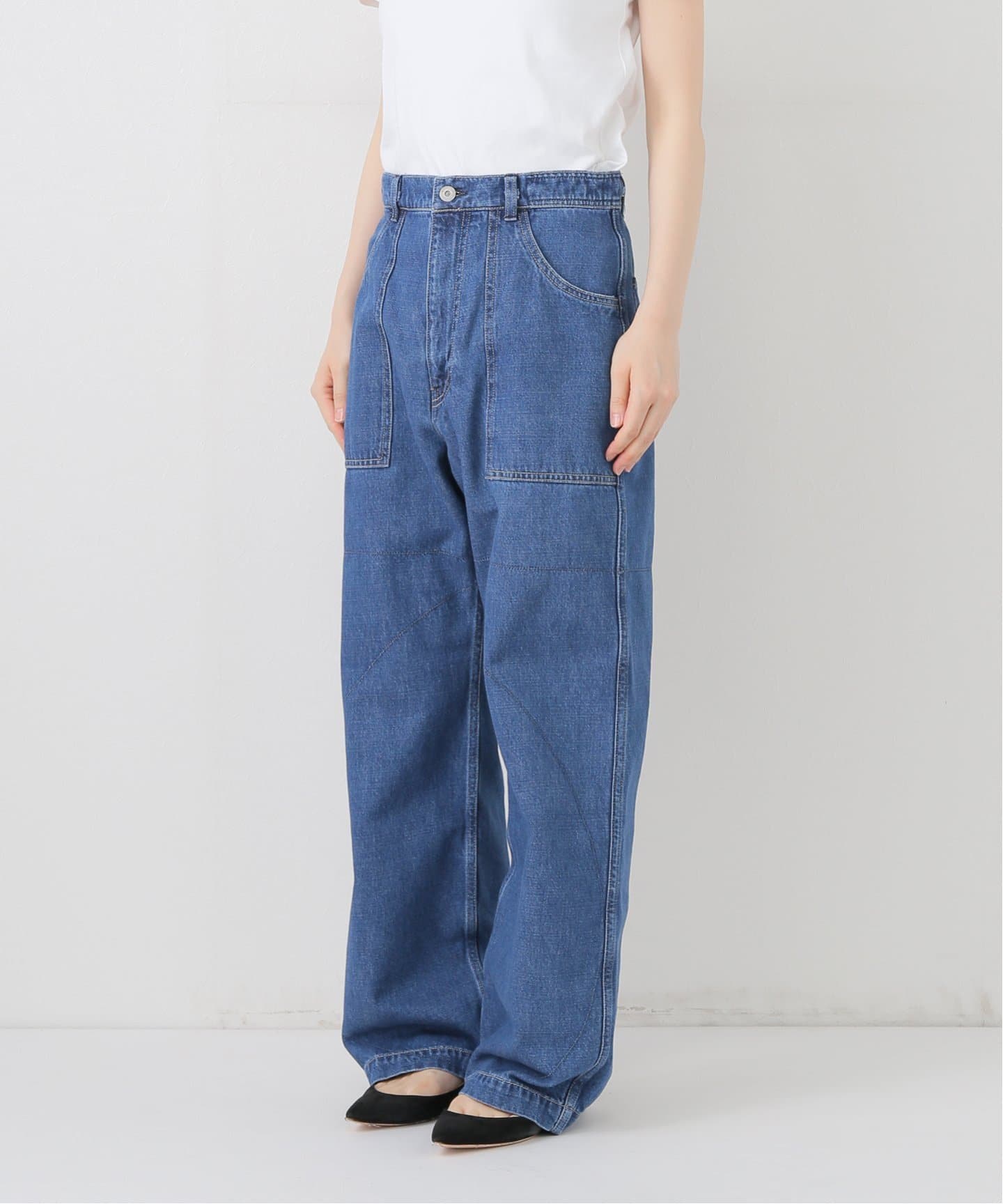 IENA イエナ KURO別注 KURODENIM クロデニム Lサイズ KURO/クロ 別注 BUSH PANTS デニムパンツ（デニムパンツ