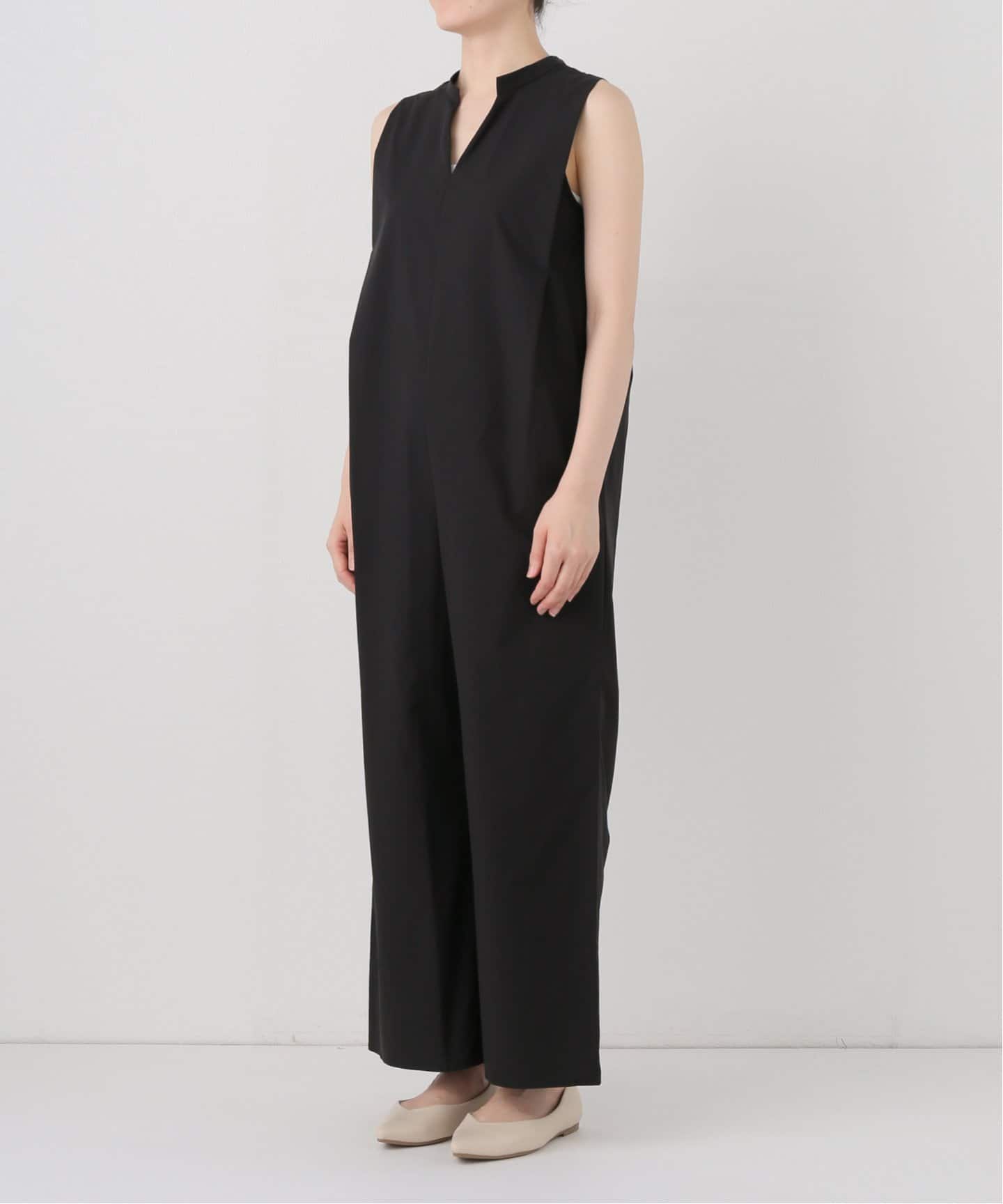 【美品】SLOBE IENA/リラックスオールインワン WEB限定/追加2》リラックスイージーVネックオールインワン