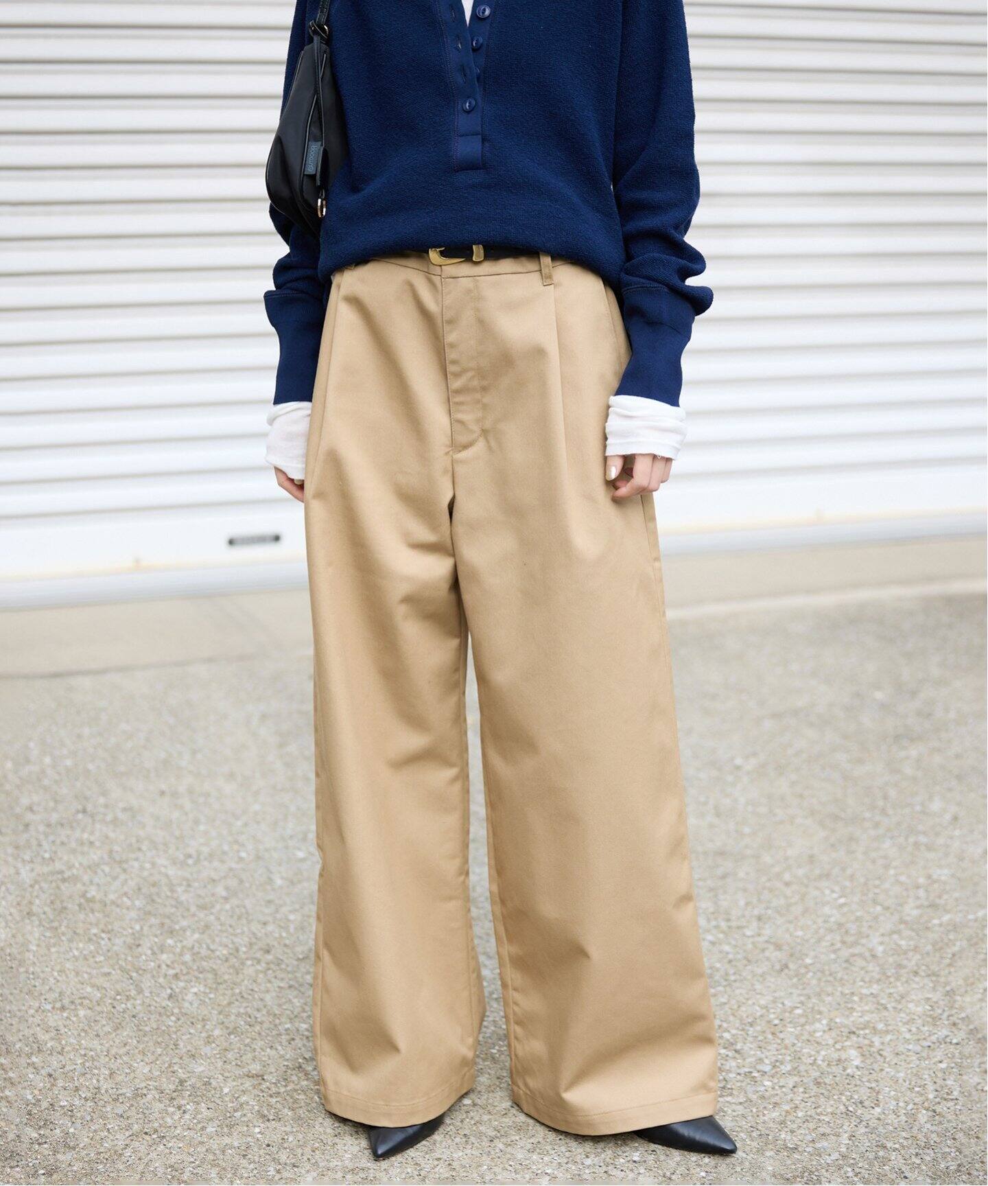 チノタックワイドパンツ（チノパンツ）｜SLOBE IENA（スローブ イエナ  