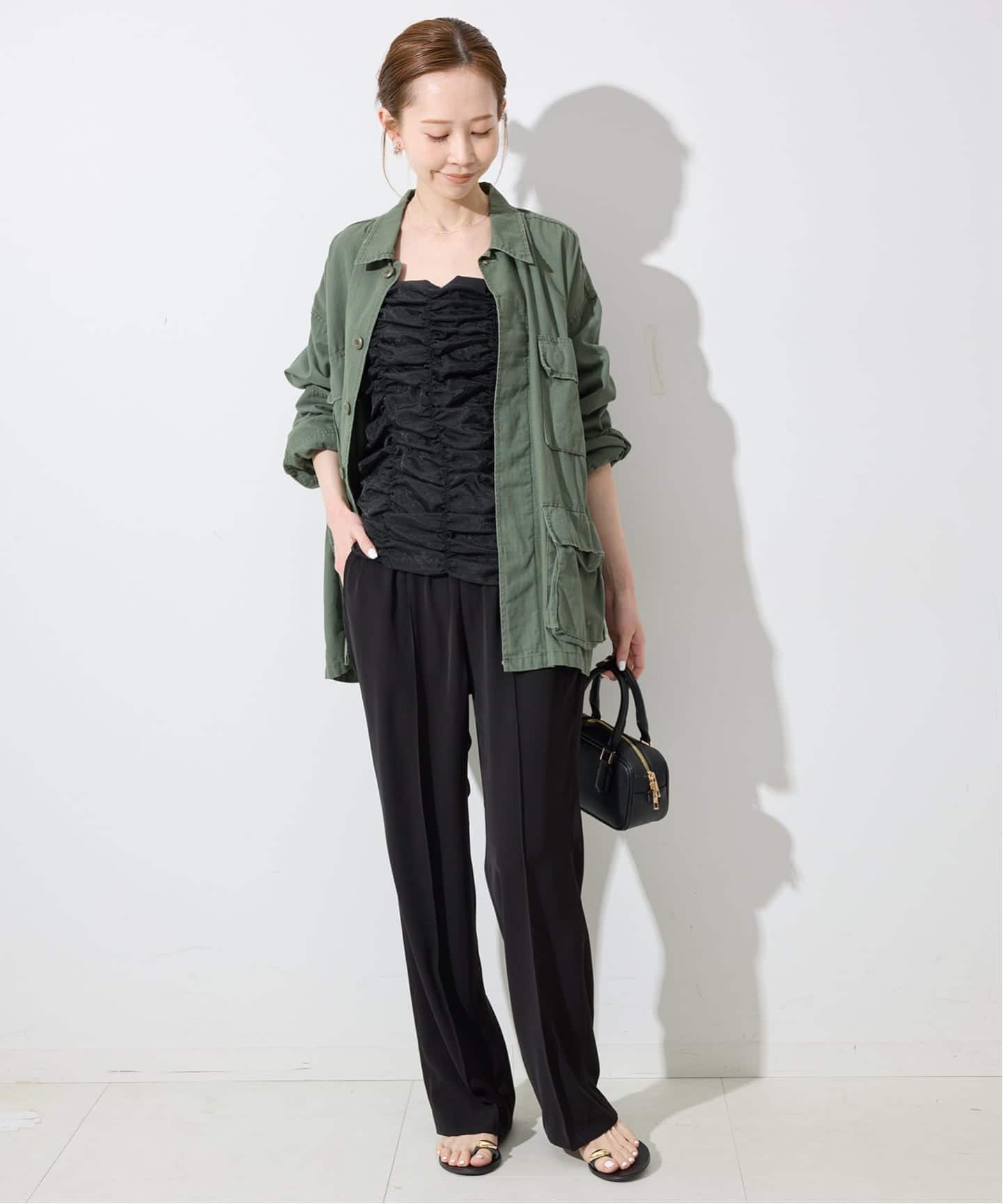 4サイズ展開/WEB限定/追加》ピンタックセミフレアパンツ（その他パンツ