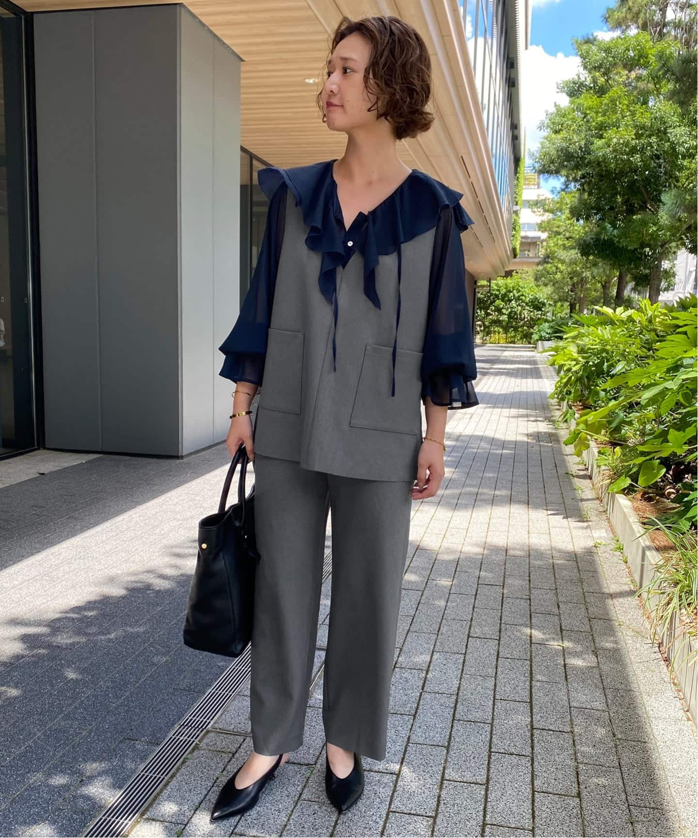 SLOBE IENA セットアップ SLOBE IENA｜《2枚セット》カットジョーゼットセットアップ