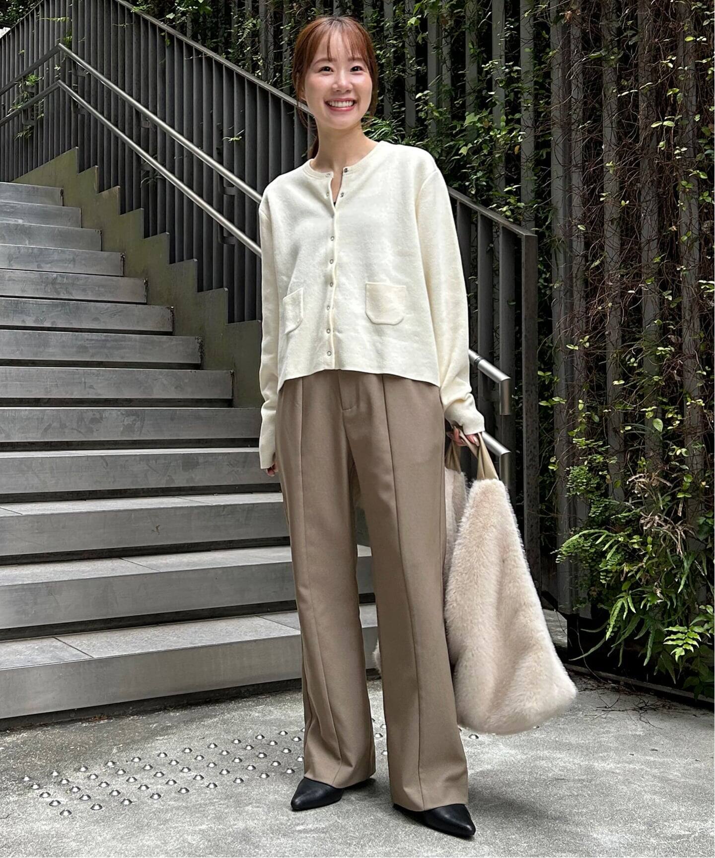 WEBのみ4サイズ展開》ウォッシャブルセミフレアパンツ（その他パンツ
