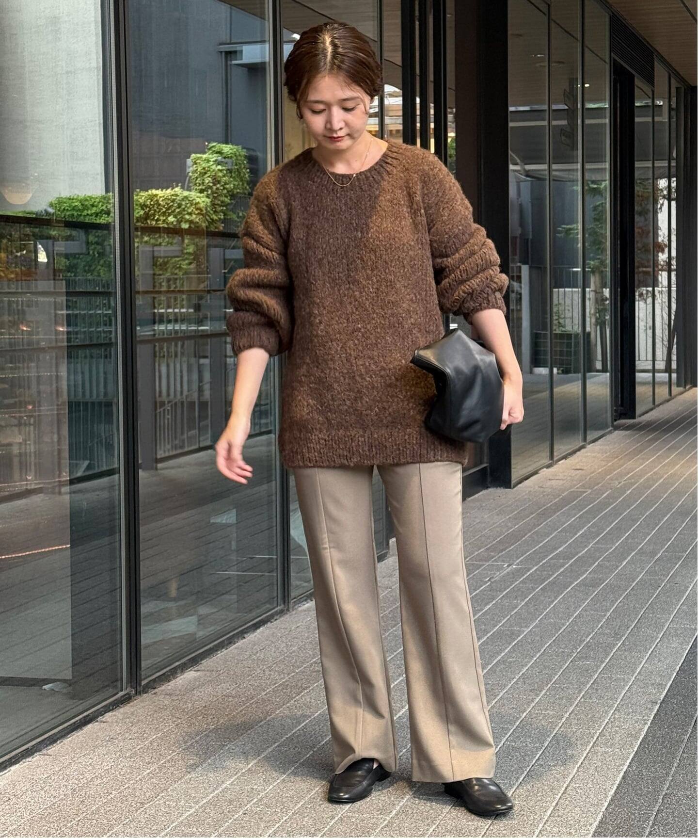 WEBのみ4サイズ展開》ウォッシャブルセミフレアパンツ（その他パンツ