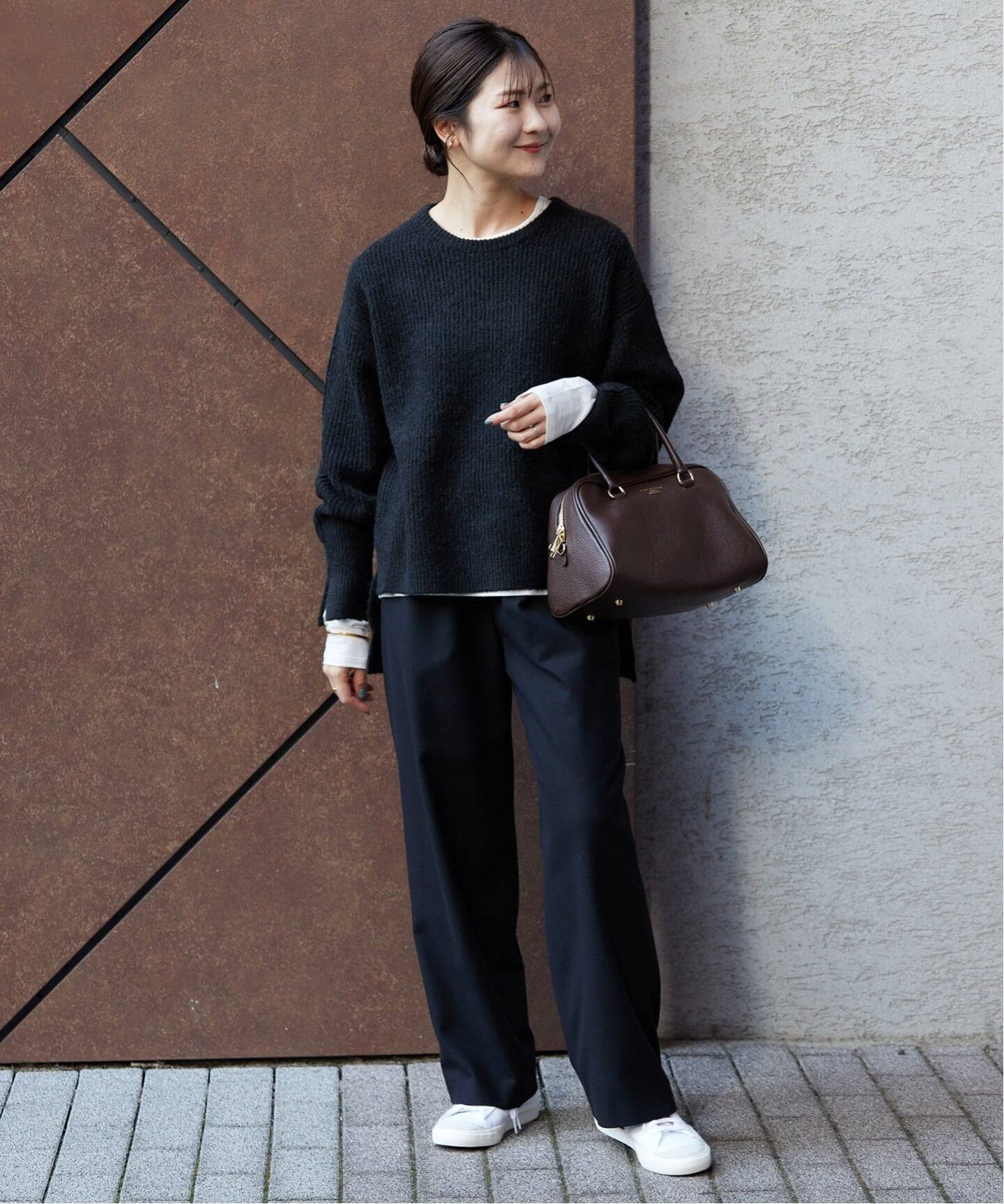 3サイズ展開/WEB限定/追加》ウール混ドロストイージースラックス