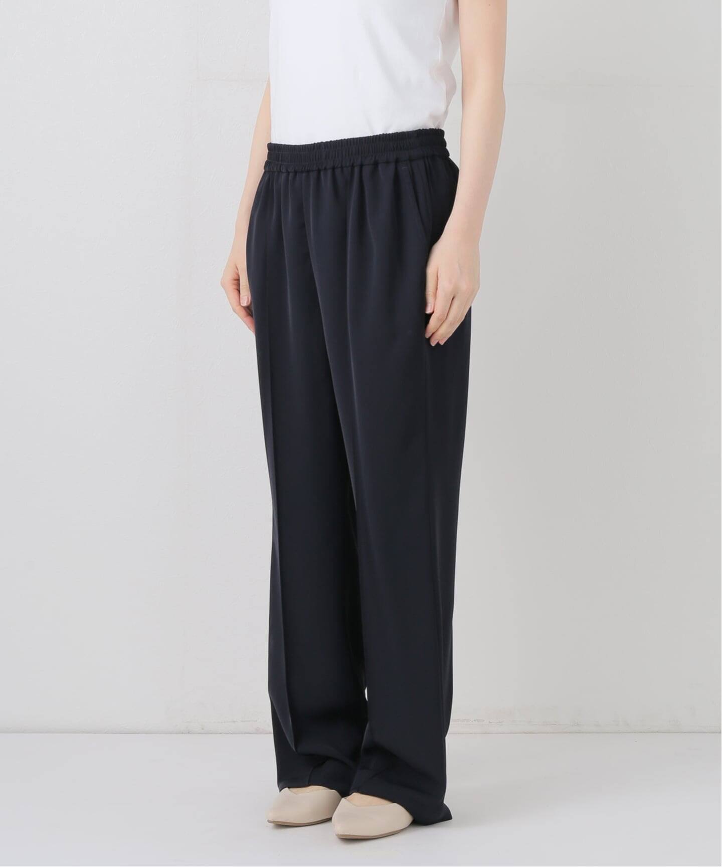 4サイズ展開》ピンタックセミフレアパンツ（その他パンツ）｜SLOBE