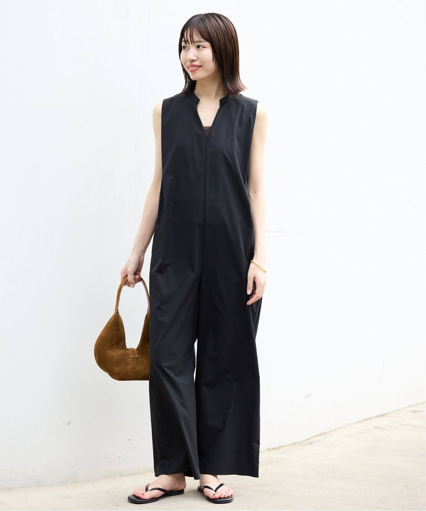 追加予約》リラックスイージーVネックオールインワン（つなぎ  