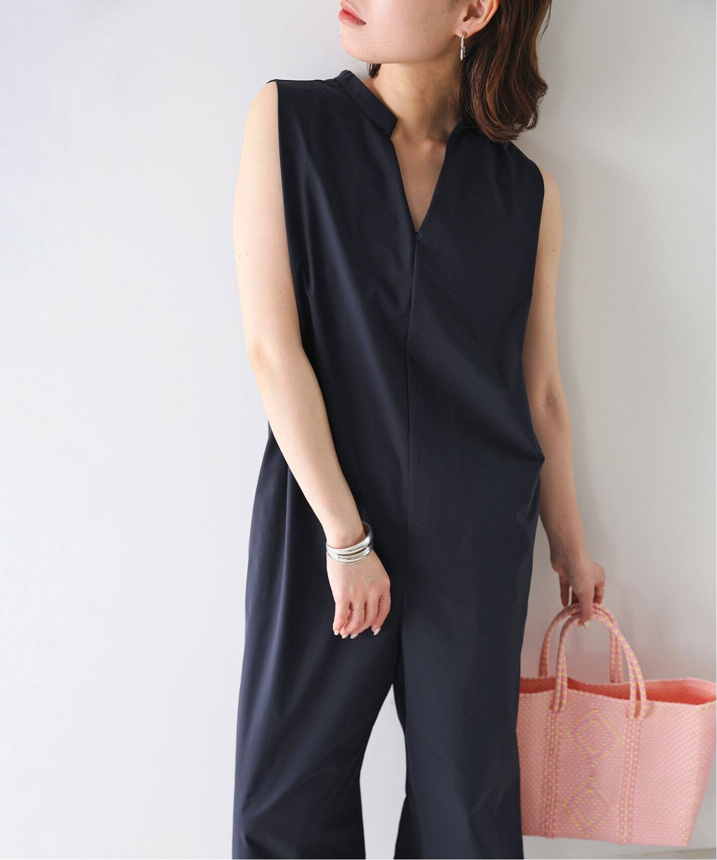 追加予約》リラックスイージーVネックオールインワン（つなぎ  