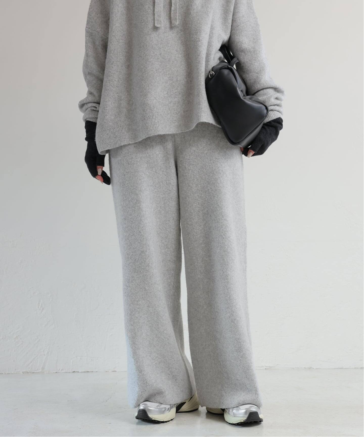 セットアップ対応可》エアリーワイドシルエットニットパンツ（その他