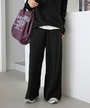 《セットアップ対応可》エアリーワイドシルエットニットパンツ