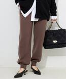 《セットアップ対応可》ウォッシャブルスムース ジョガーパンツ