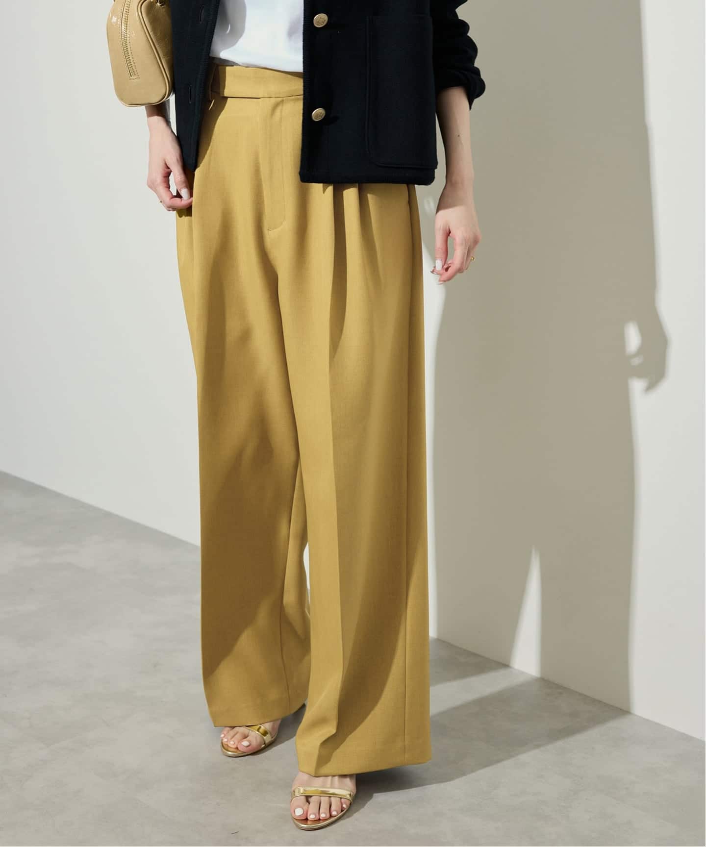 SLOBE IENA 別注 Dickisesスラックスパンツ Dickies / ディッキーズ SLOBE別注 ハイウエストスラックス