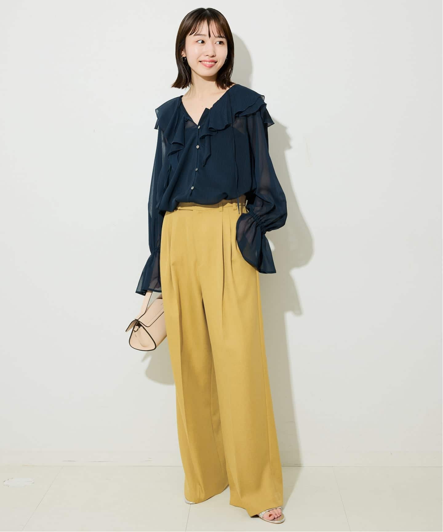 PEツイルワイド2タックスラックス（スラックス）｜SLOBE IENA