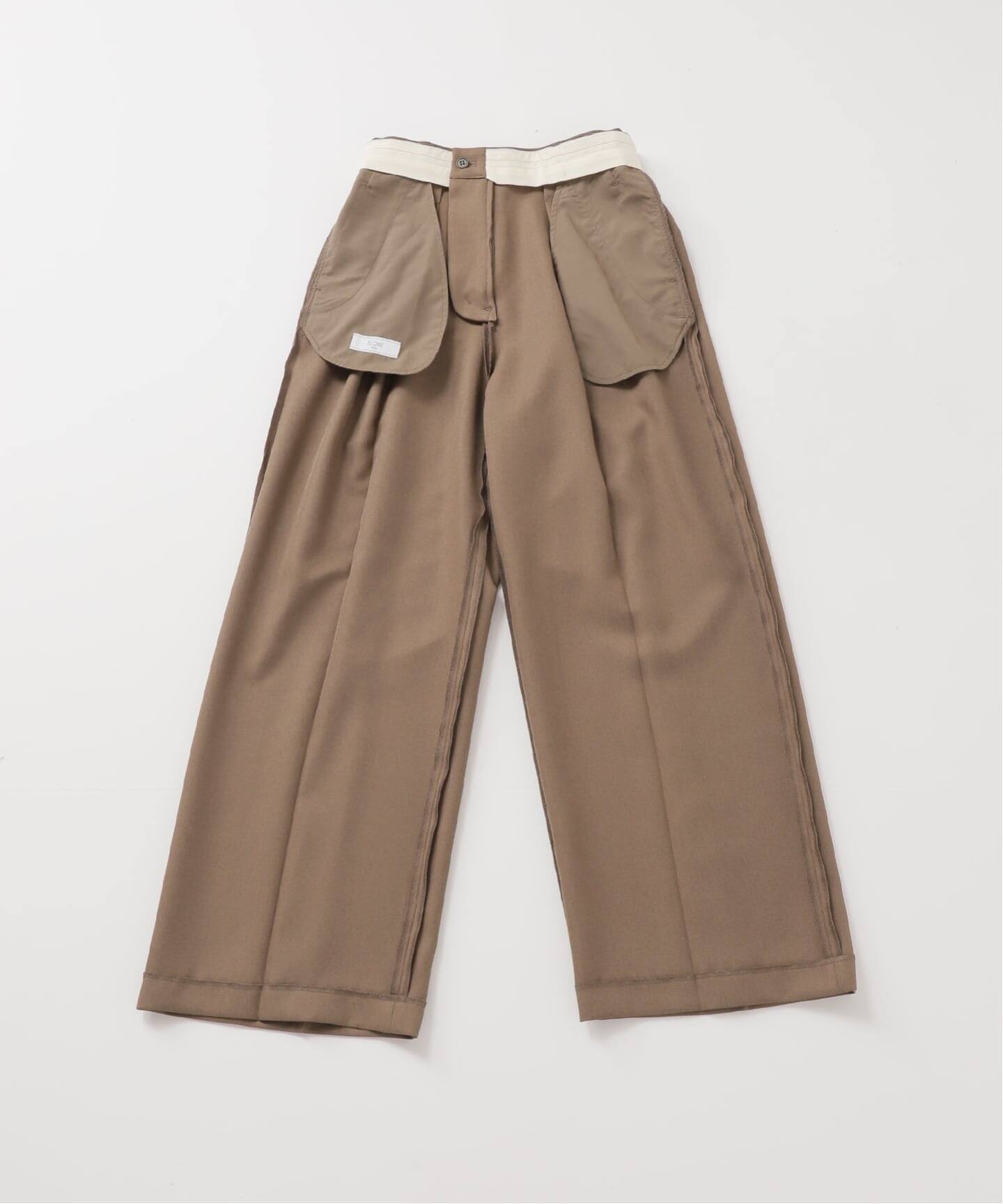 PEツイルワイド2タックスラックス（スラックス）｜SLOBE IENA