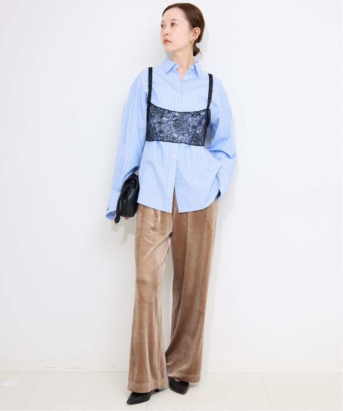 スローブ イエナ（SLOBE IENA）/ベロアストレートイージーパンツ ベロアストレートイージーパンツ（その他パンツ）｜SLOBE IENA