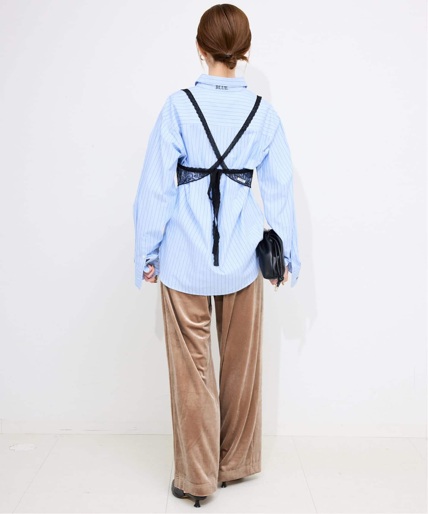 slobe iena ベロアパンツ SLOBE IENA（スローブイエナ）の「ベロアDRAWSTRINGパンツ