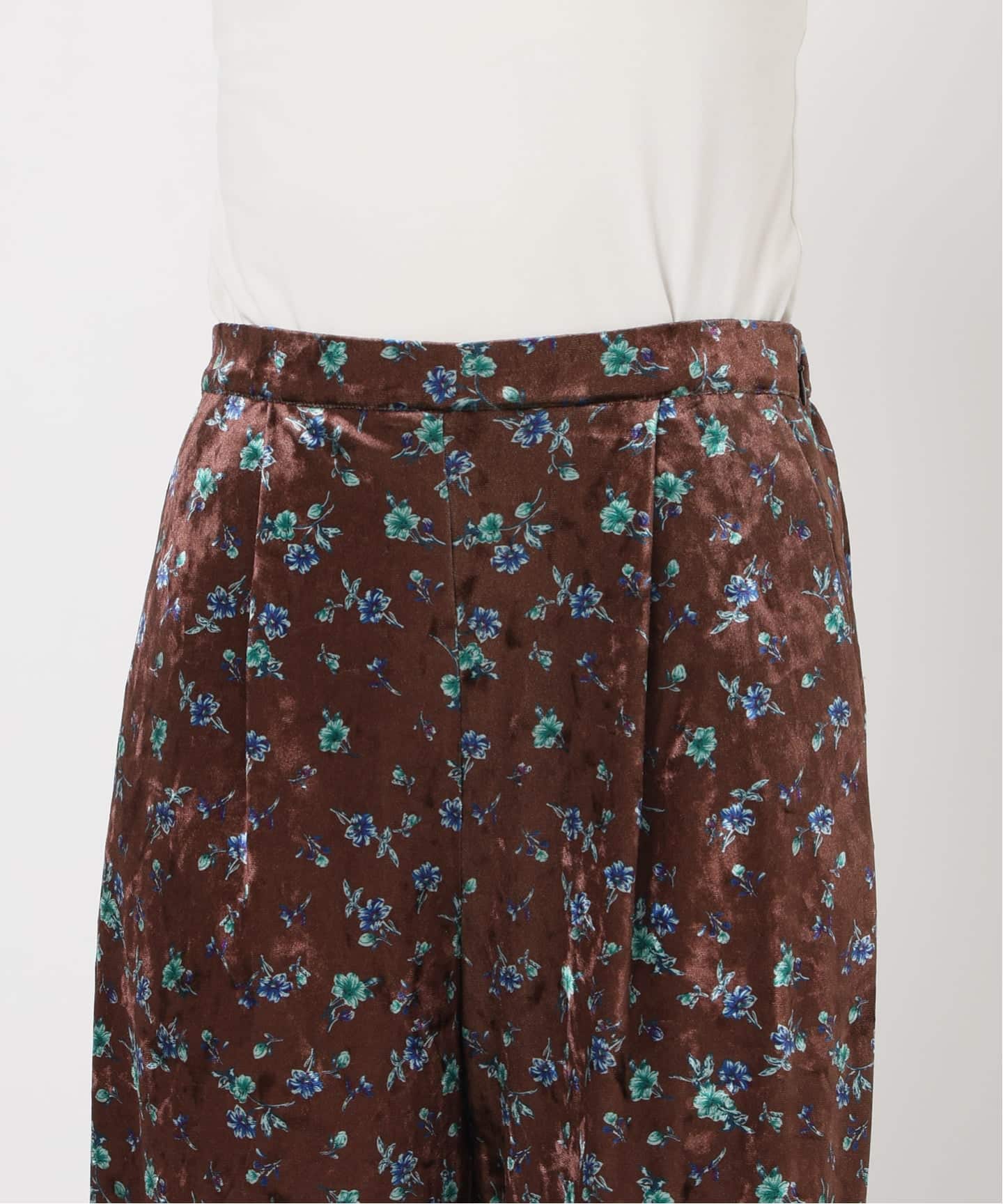 ベロアストレートイージーパンツ（その他パンツ）｜SLOBE IENA