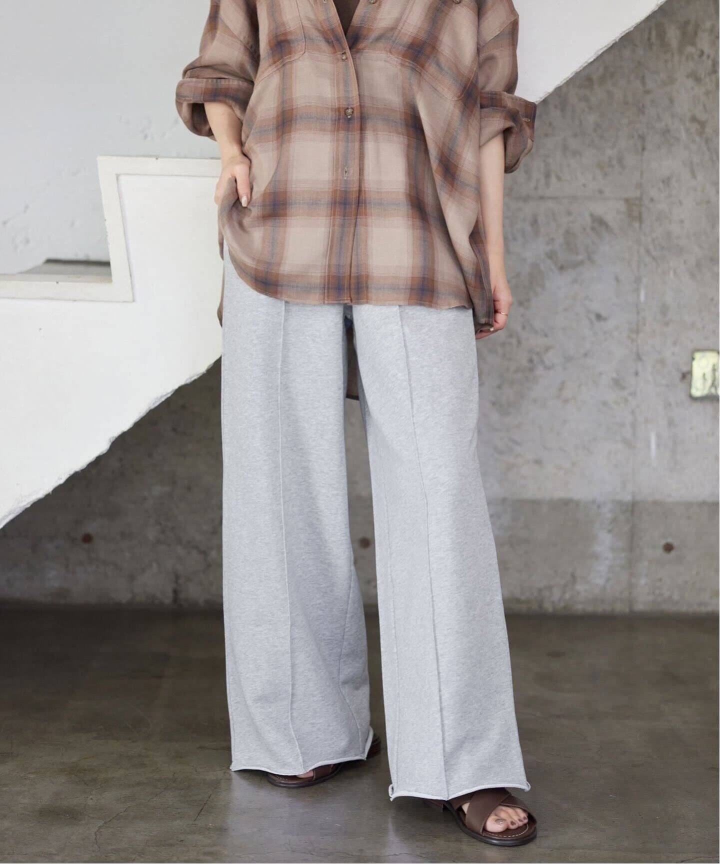 新品未使用　SLOBE IENA 裏毛ワイドパンツ　スウェットパンツ　38 追加予約》裏毛ワイドパンツ（スウェットパンツ）｜SLOBE IENA