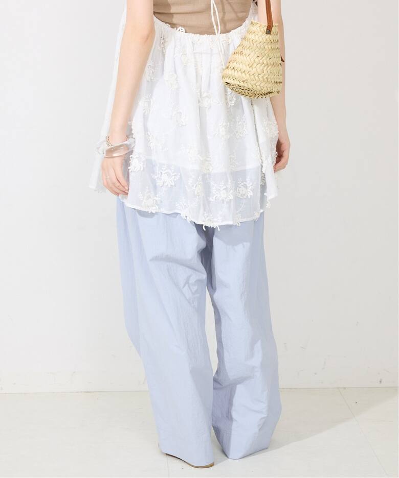 撥水タフタタックギャザーイージーパンツ（その他パンツ）｜SLOBE IENA  