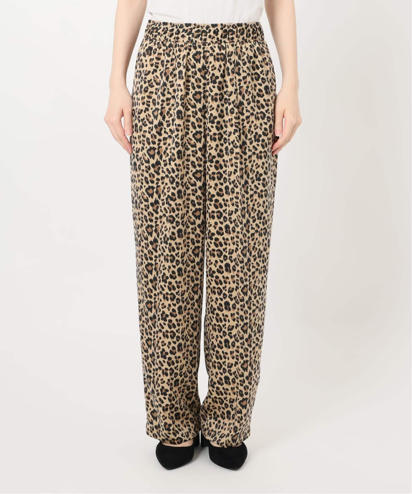 ★りりあん★スローブイエナレオパードイージーパンツ1/1迄 レオパードイージーパンツ（その他パンツ）｜SLOBE IENA（スローブ