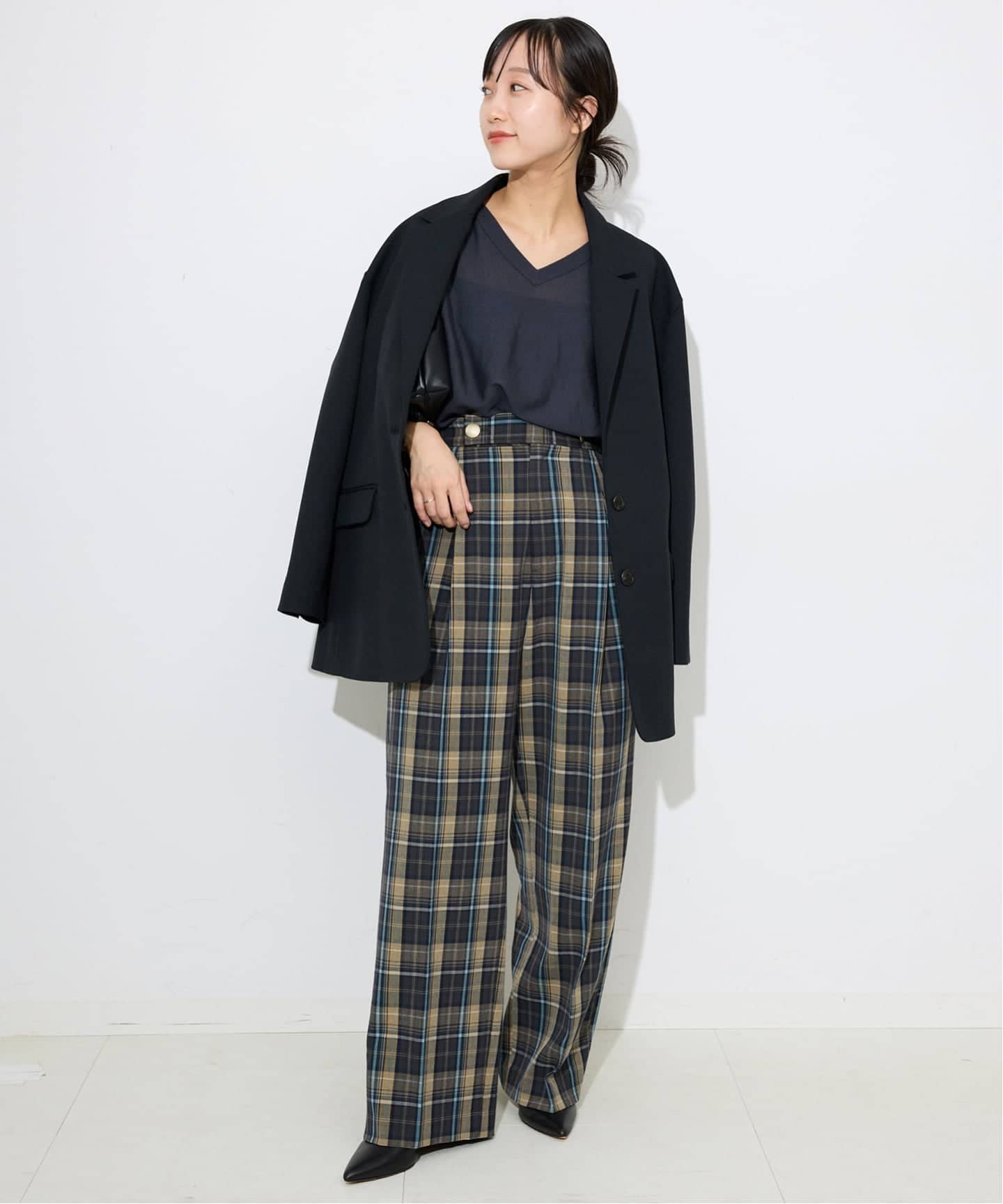 SLOBE IENA マリンパンツ（ネイビー） SLOBE IENAのコーディネートスナップ（Chika）｜SLOBE IENA