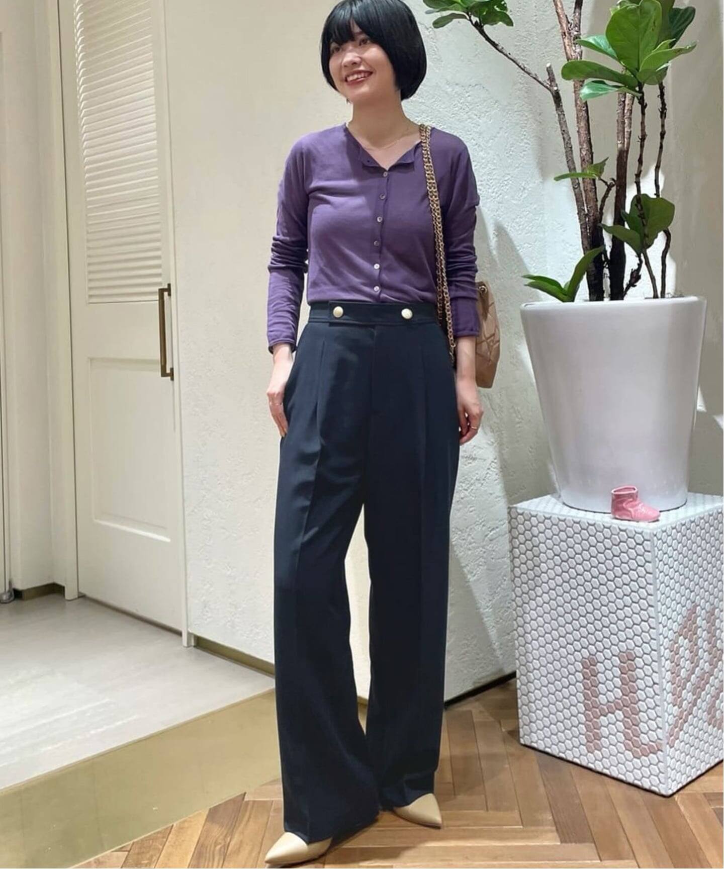 SLOBE IENA パンツスーツ　ネイビー　38 SLOBE IENA パンツスーツ ネイビー 38 SLOBE IENA 「SLOBE IENA