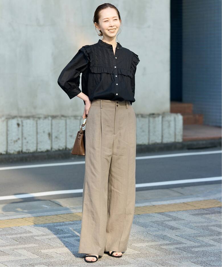 リネン混イージースラックス（スラックス）｜SLOBE IENA（スローブ  