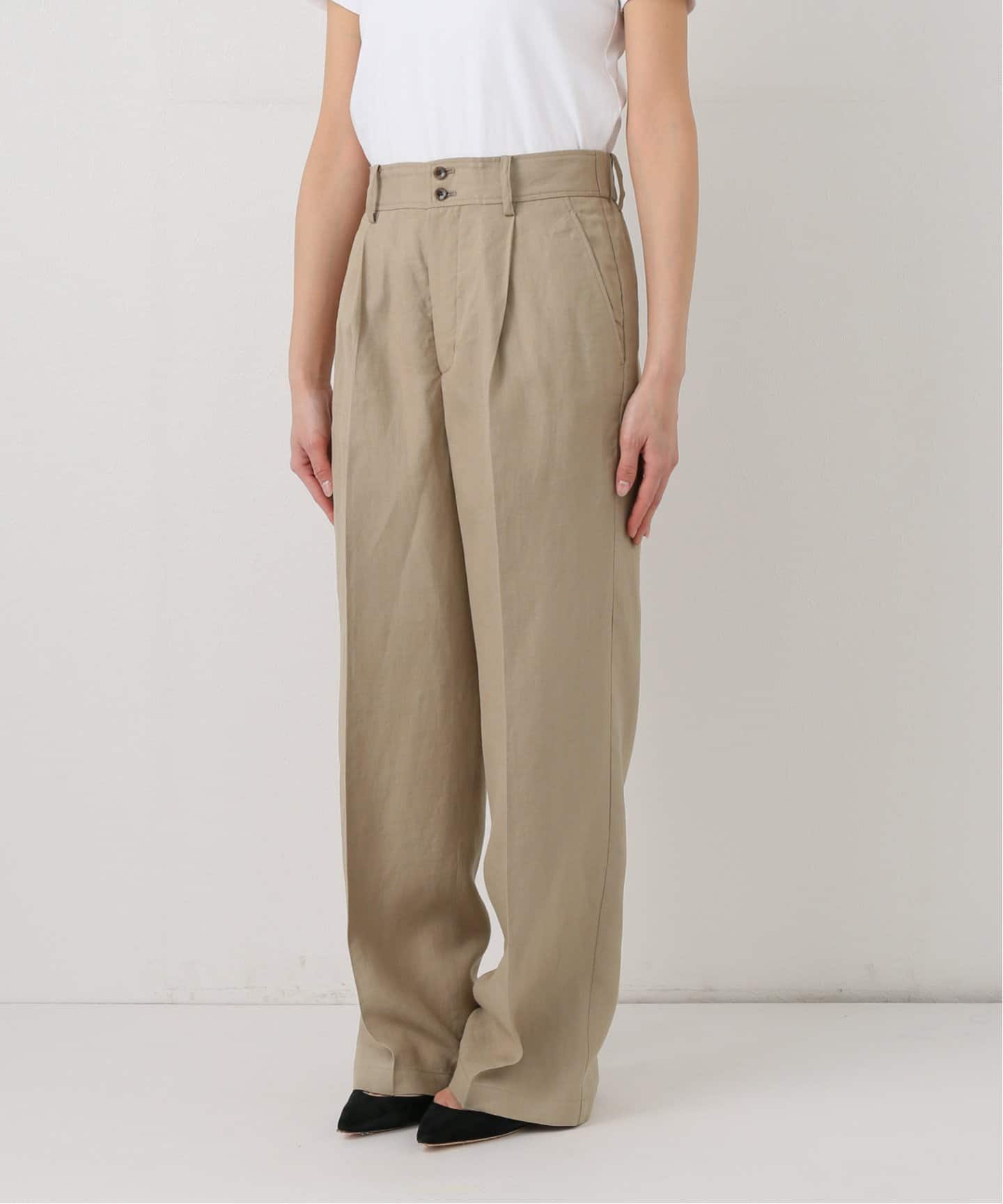 SLOBE IENA 別注 Dickisesスラックスパンツ Dickies / ディッキーズ SLOBE別注 ハイウエストスラックス