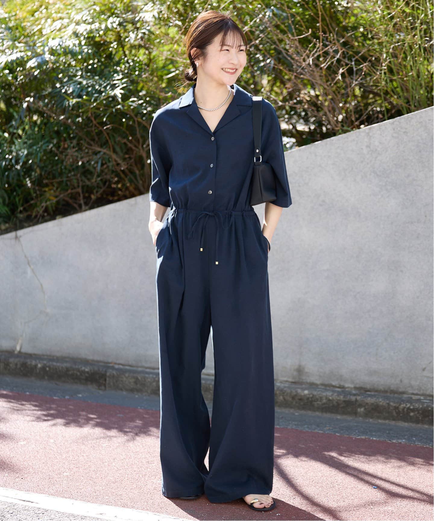 WEB限定/追加2予約》ハーフスリーブオールインワン（つなぎ