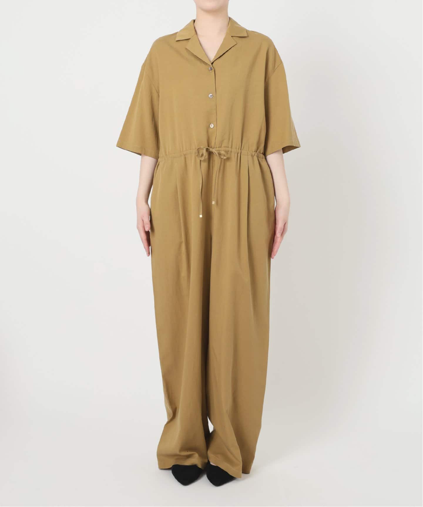 SLOBE IENA カットソーオールインワン WEB限定/追加2予約》ハーフスリーブオールインワン（つなぎ