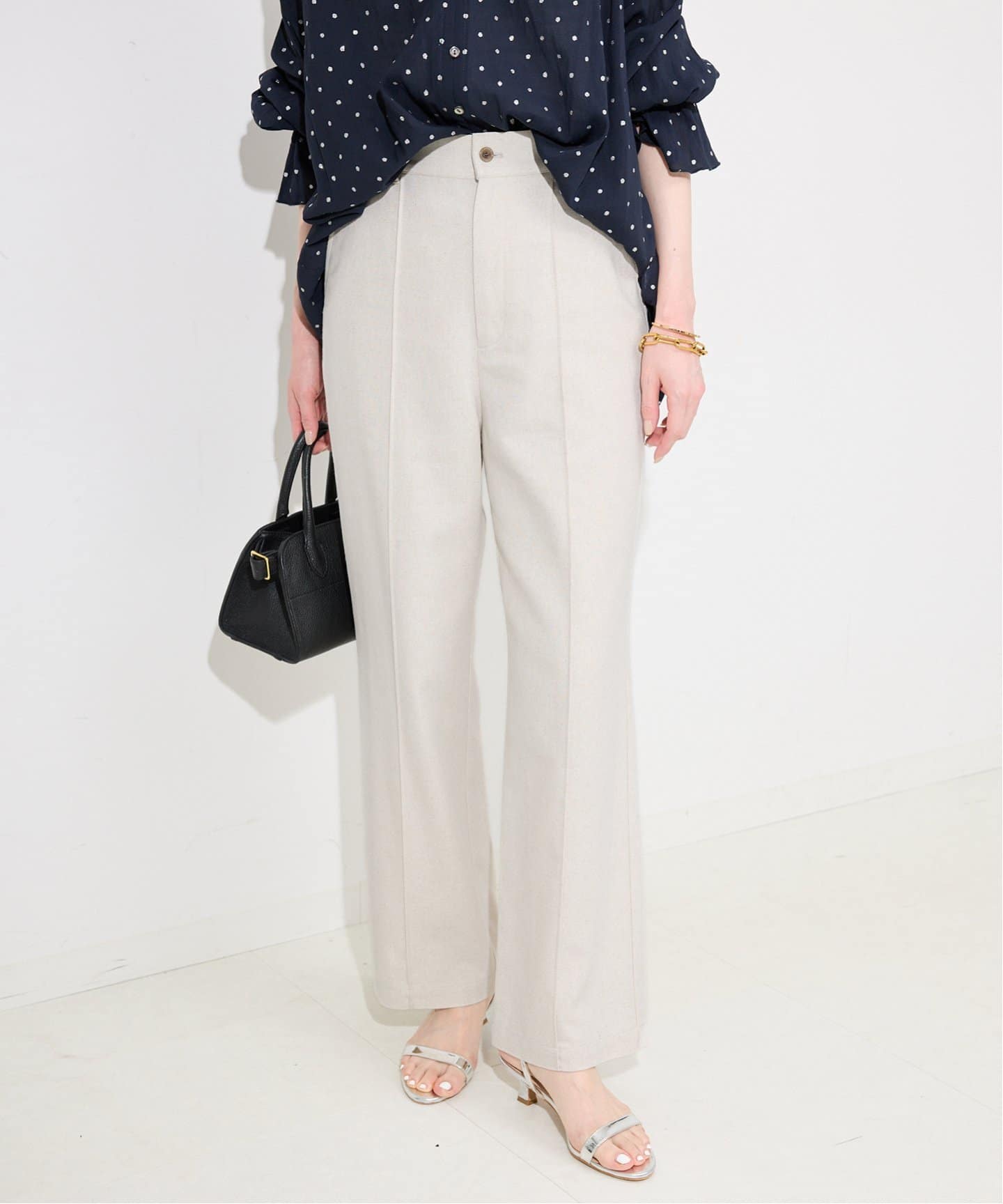 【SLOBE IENA】リネン混リボンパンツ SLOBE IENA｜リネン混リボンパンツ | Rakuten Fashion(楽天