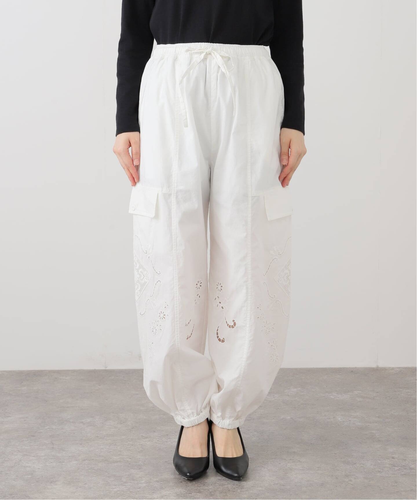 スローブ イエナ（SLOBE IENA）/カットワークコットンカーゴパンツ カットワークコットンカーゴパンツ（カーゴパンツ）｜SLOBE IENA