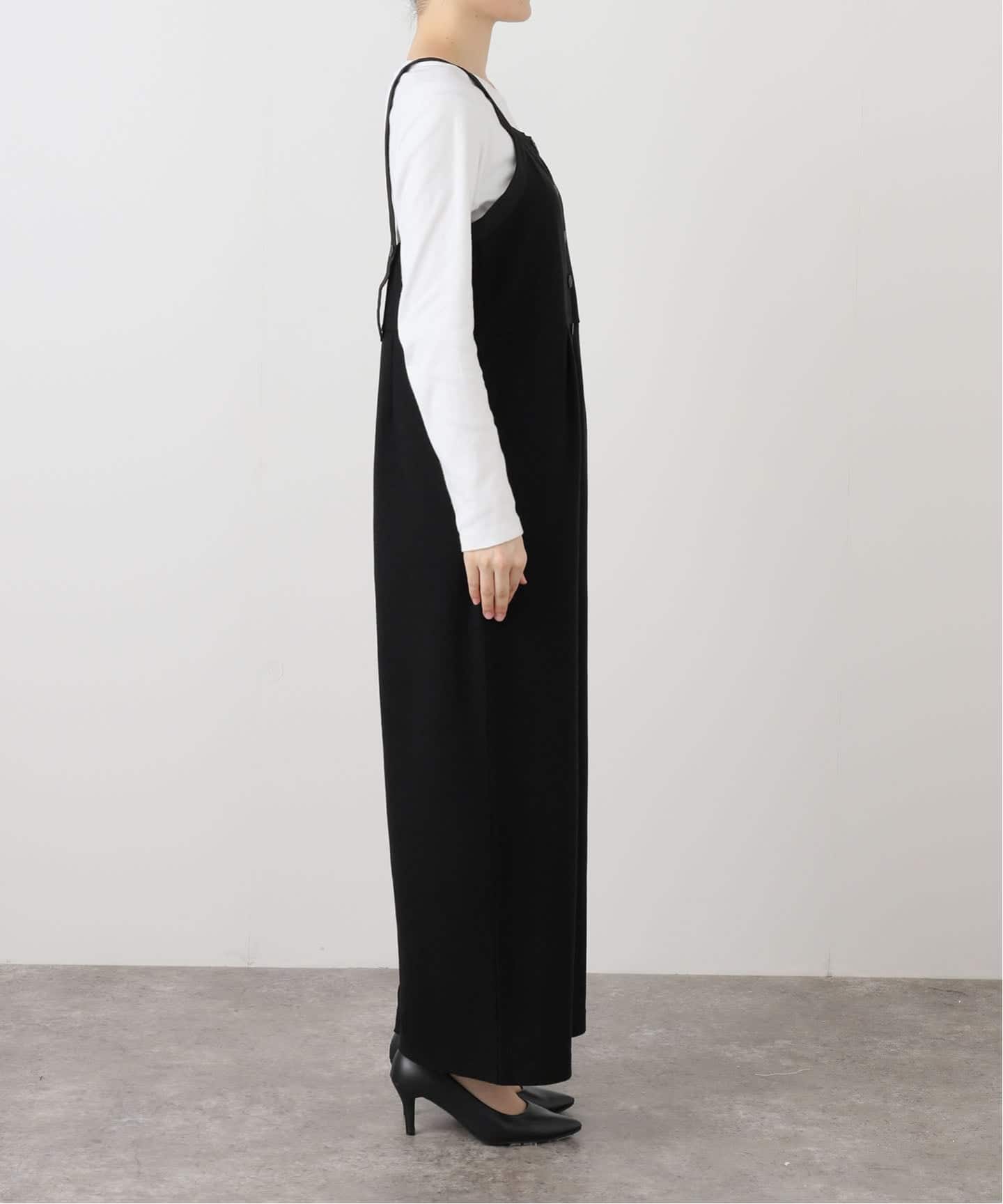 フロントボタンパイルサロペット（サロペット／オーバーオール