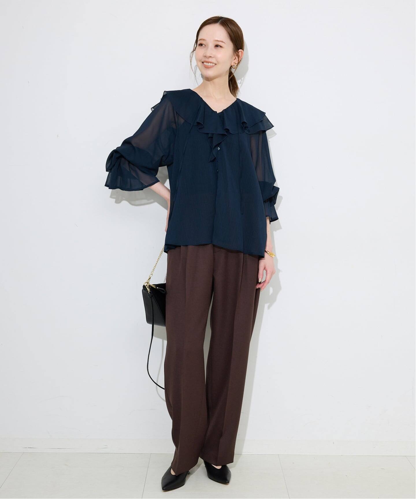 パウダーツイルイージーテーパードパンツ（その他パンツ）｜SLOBE IENA