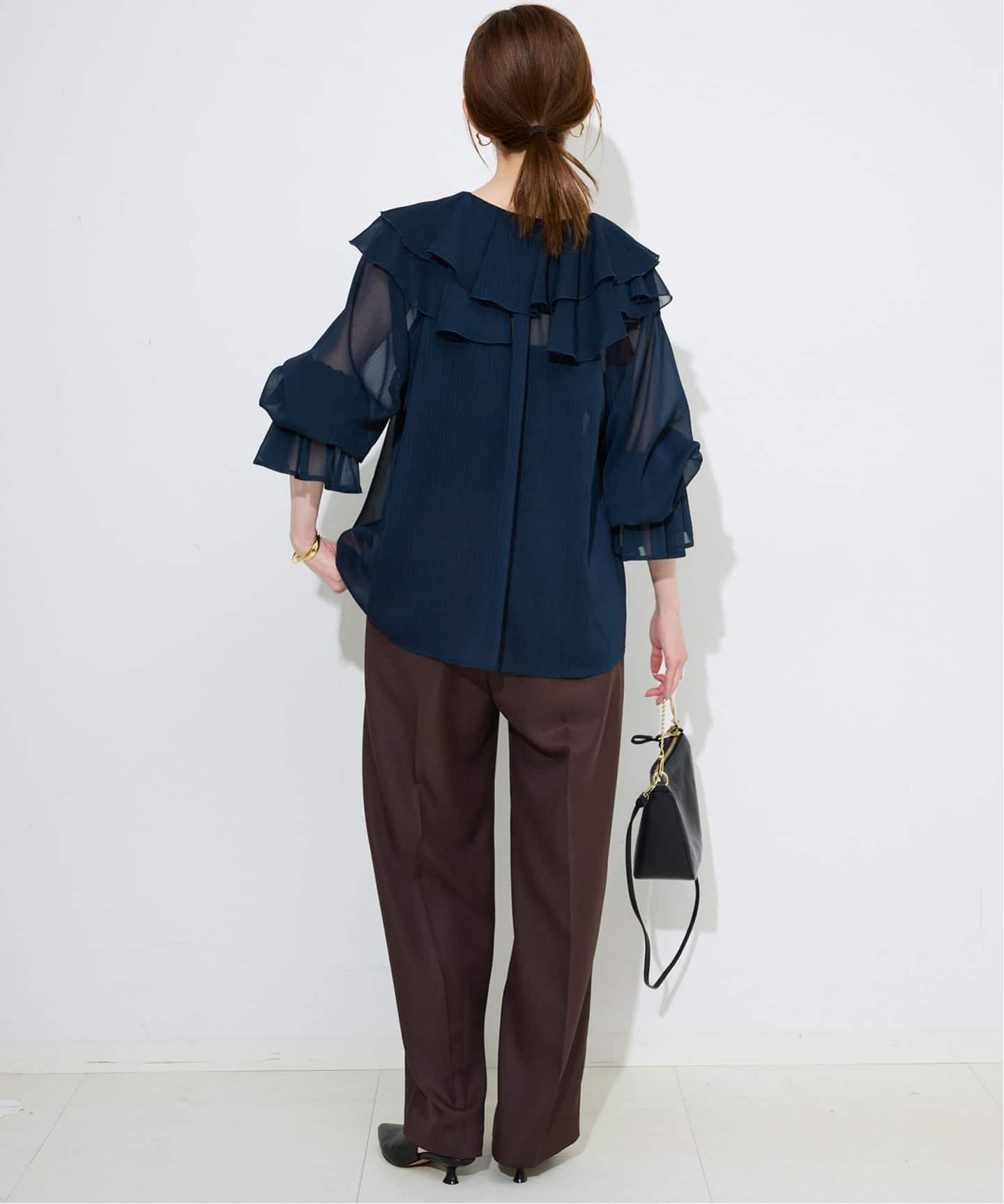 スローブイエナ　パウダーツイルイージーテーパードパンツ　36 パウダーツイルイージーテーパードパンツ（その他パンツ）｜SLOBE IENA