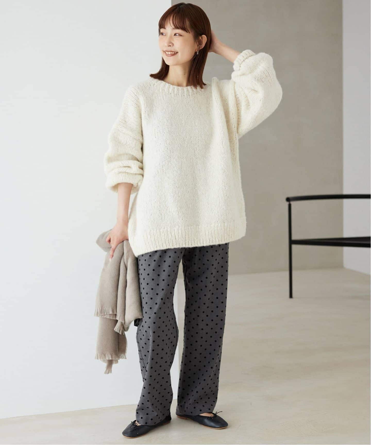 スローブイエナ　CIRCULATE WARM pants 36サイズ 吸湿発熱/WEBのみ4サイズ展開/追加2予約》CIRCULATE WARM パンツ