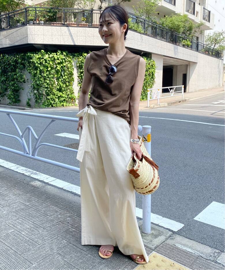 リネン混リボンパンツ（その他パンツ）｜SLOBE IENA（スローブ イエナ  